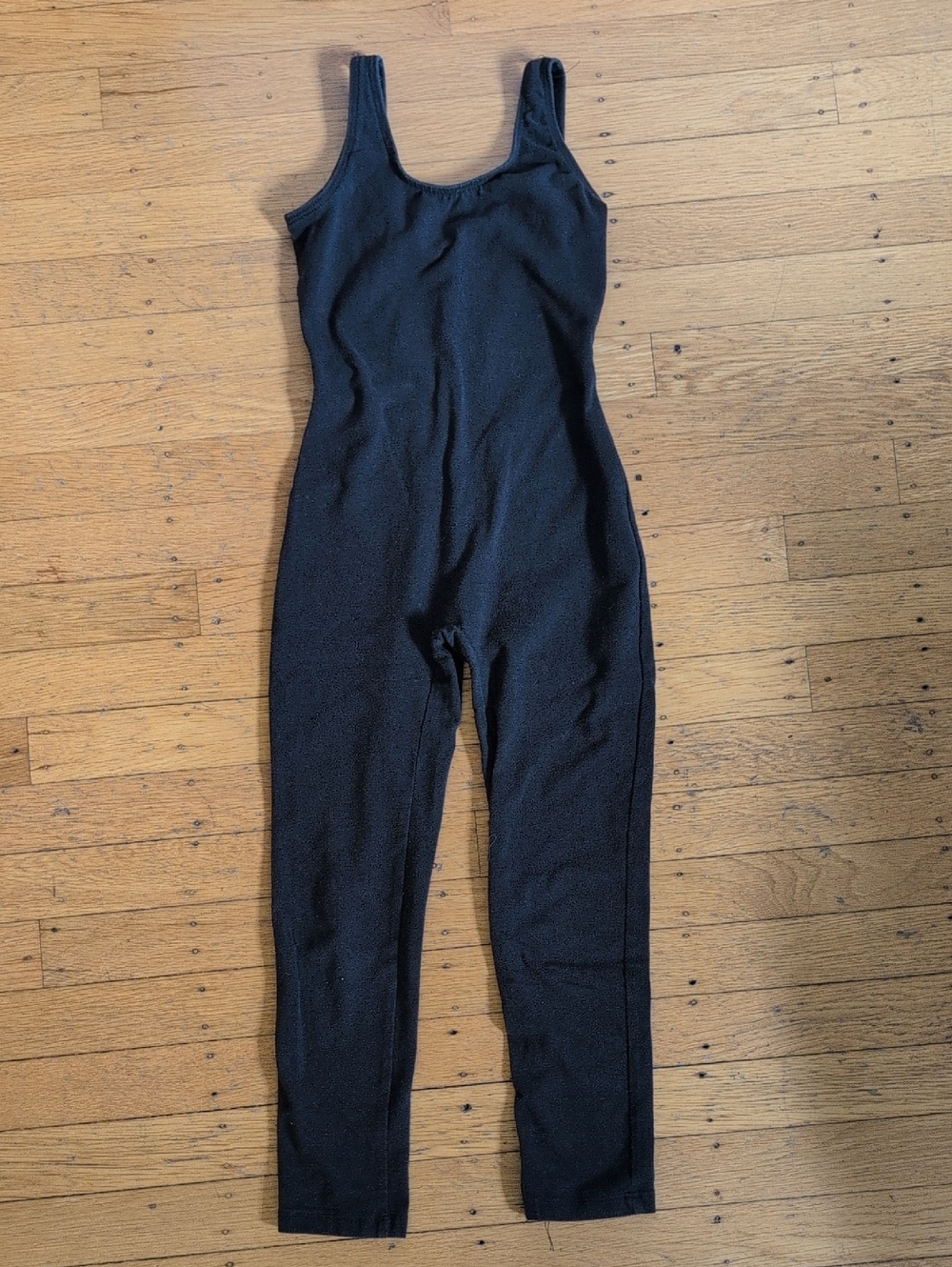 Kids Black Tank-Style One-Piece Bodysuit